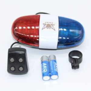 Rectus Bisiklet Korna 4 Farklı Ses+6 Farklı LED Işık+Polis Siren