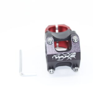 Wake Alüminyum Siyah / Kırmızı 31.8 50mm Kısa Gidon Boğazı