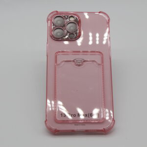 Apple iPhone 13 Pro Max Transparent Kartlıklı Antişok Kılıf Şeff