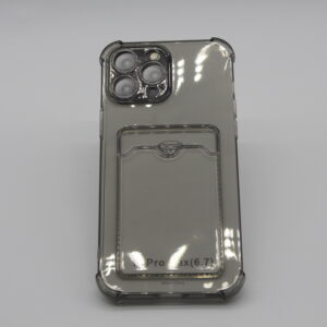 Apple iPhone 13 Pro Max Transparent Kartlıklı Antişok Kılıf Şeff