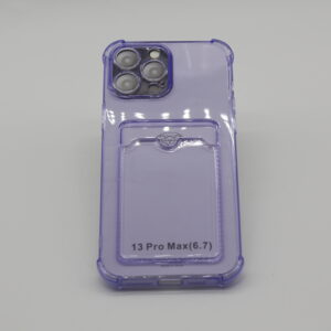 Apple iPhone 13 Pro Max Transparent Kartlıklı Antişok Kılıf Şeff